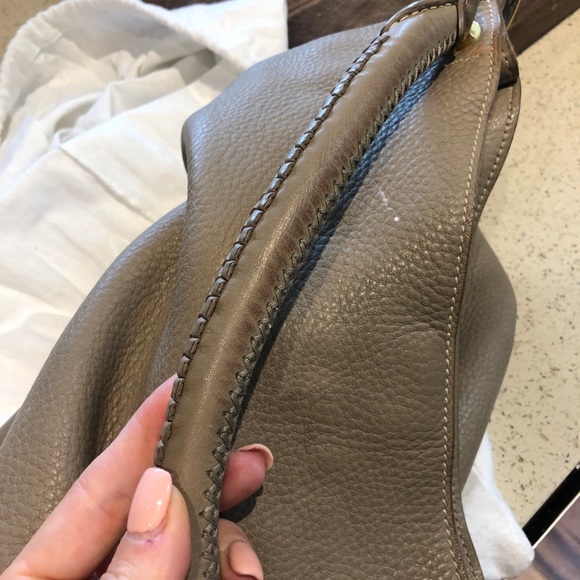 Taupe/grey Prada bag. - Picture 5 of 8